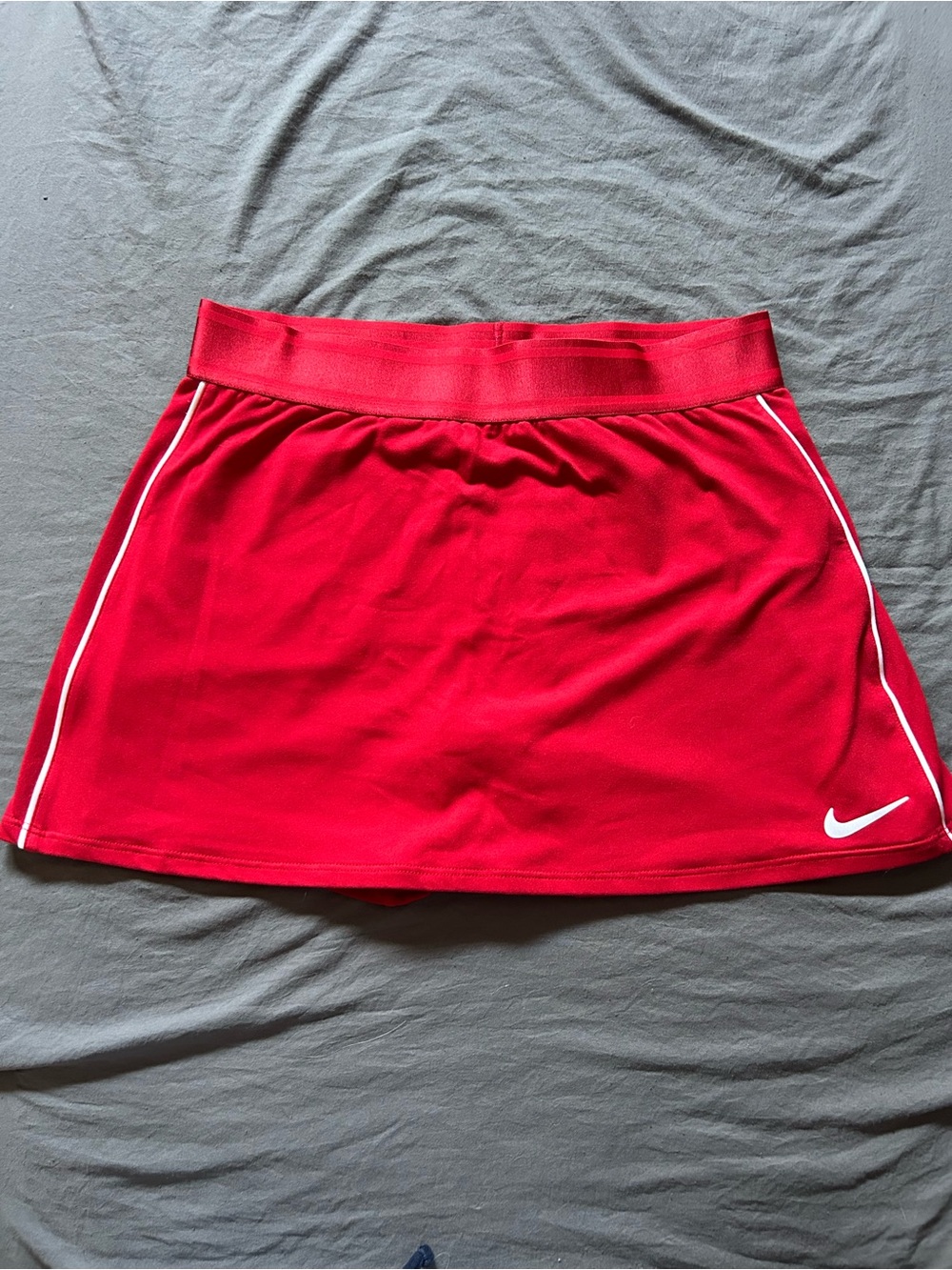 Nike Red Tennis Skirt with White